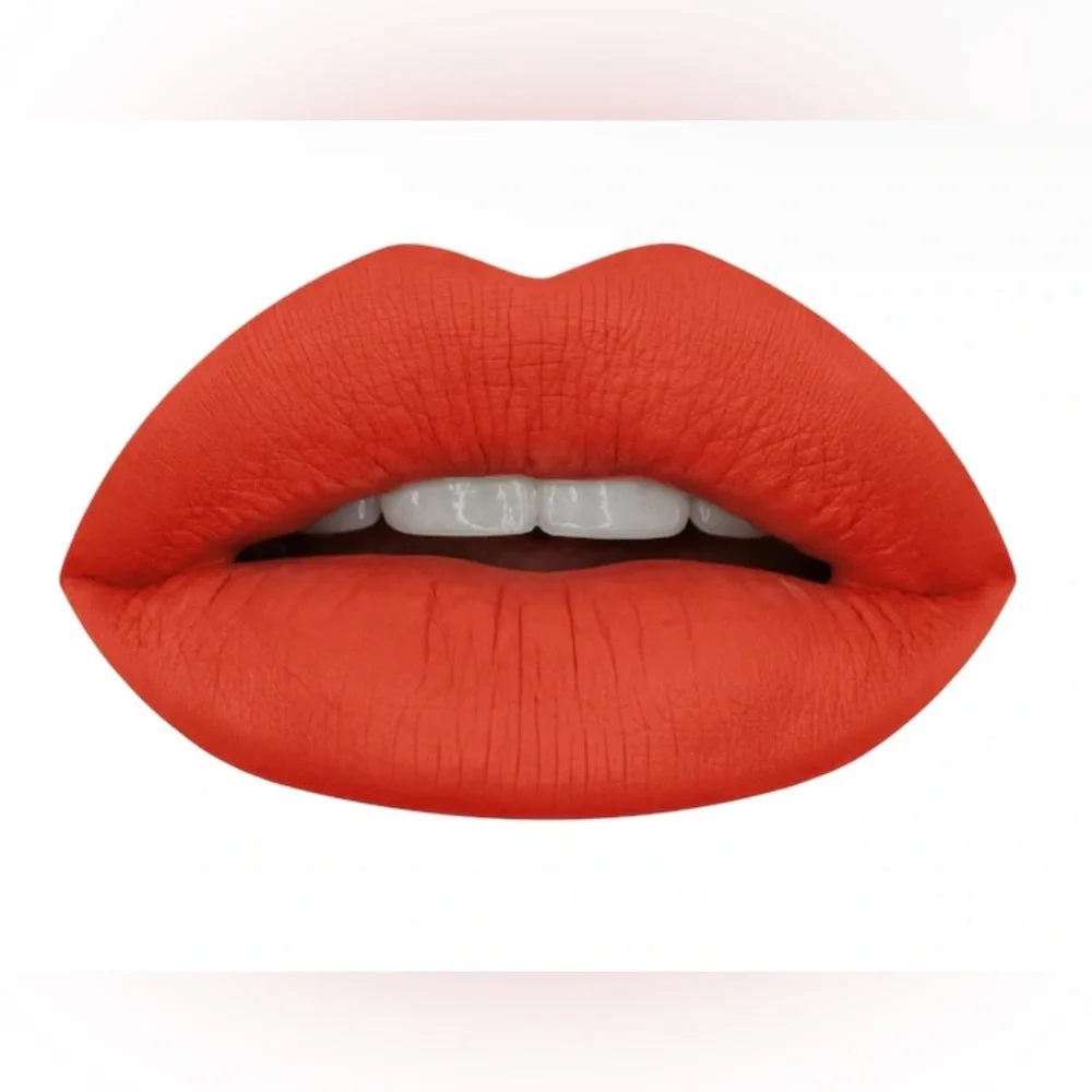 Huda Beauty X Allure Matte Liquid Lipstick Alluring Warm Toned Red NWT